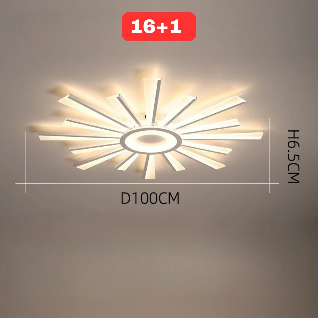 Nowoczesna lampa sufitowa LED SOLARA