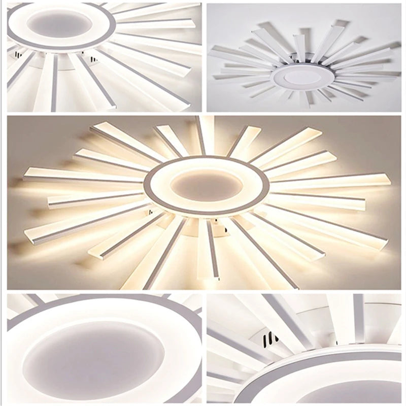 Nowoczesna lampa sufitowa LED SOLARA