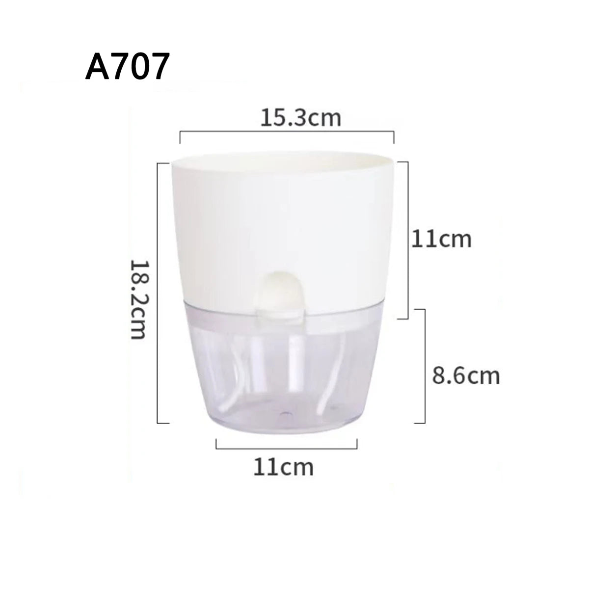 Doniczka samonawadniająca HYDROGROW – 2 poziomy