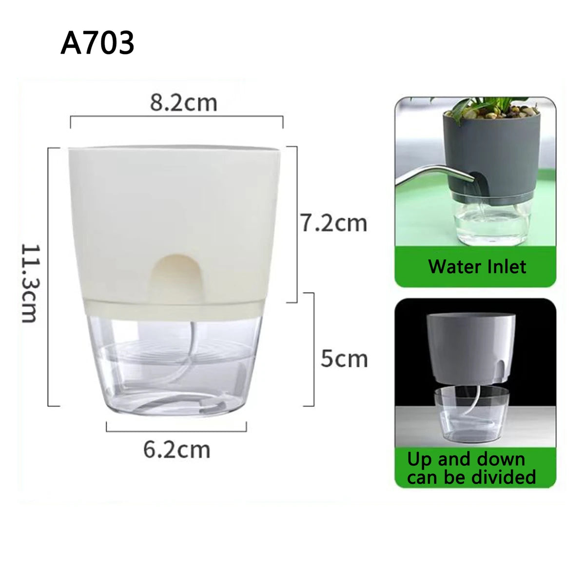 Doniczka samonawadniająca HYDROGROW – 2 poziomy