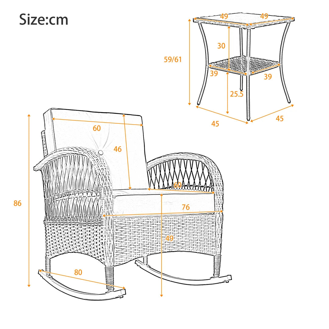 Zestaw mebli ogrodowych CALVERO