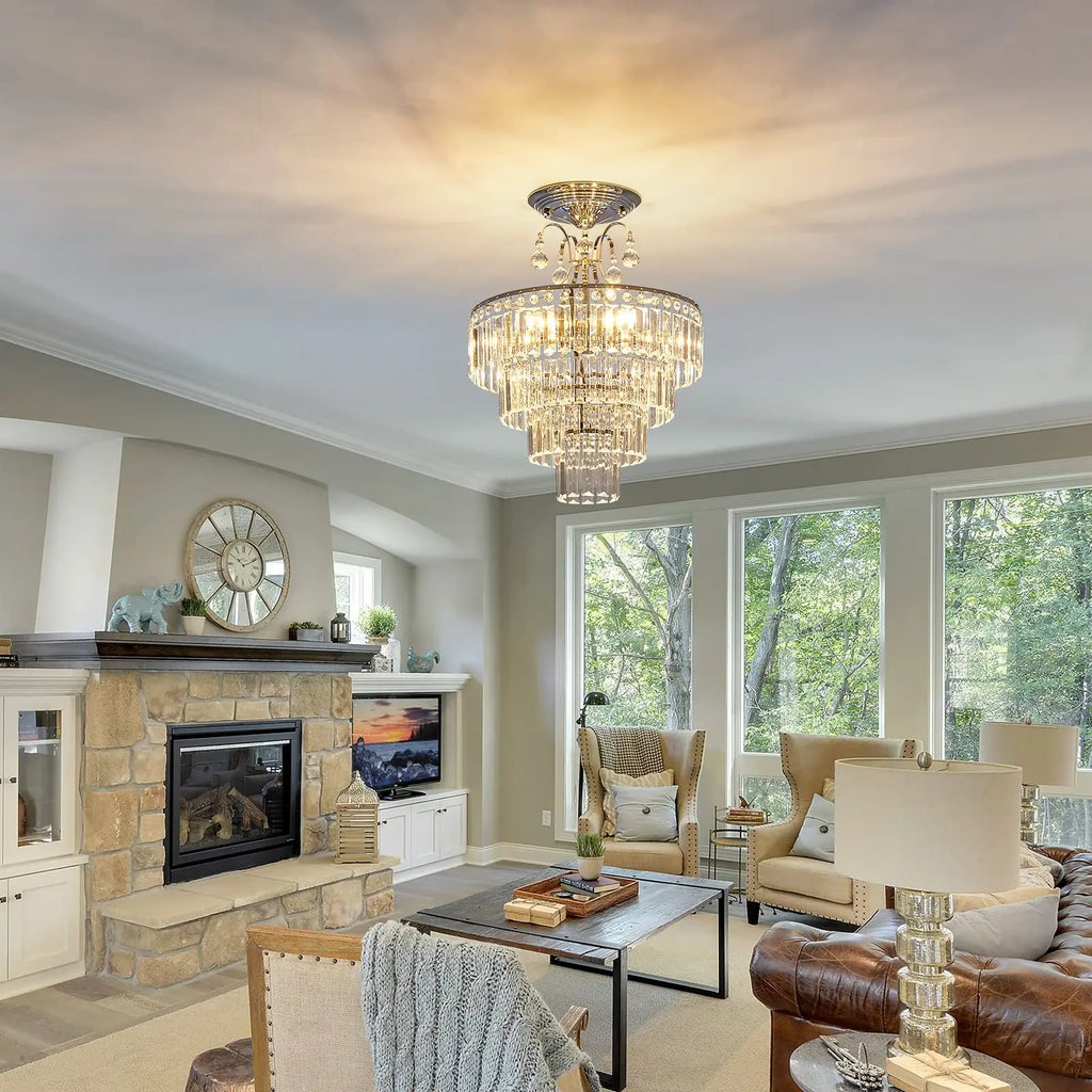 Lampa sufitowa kryształowa CRYSTELLA