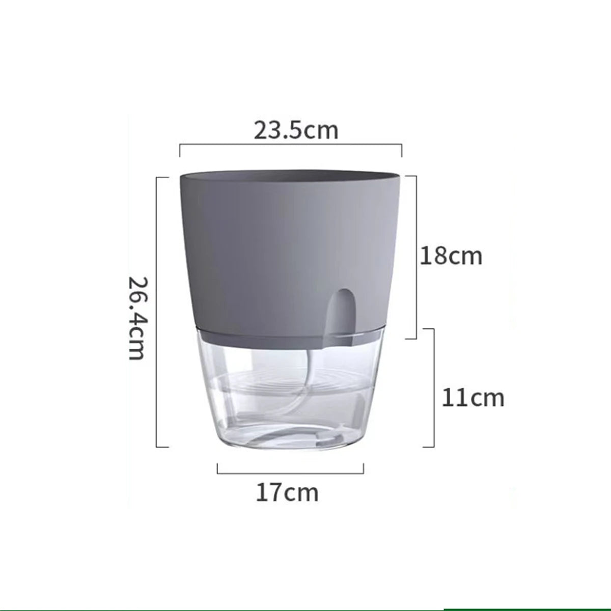 Doniczka samonawadniająca HYDROGROW – 2 poziomy