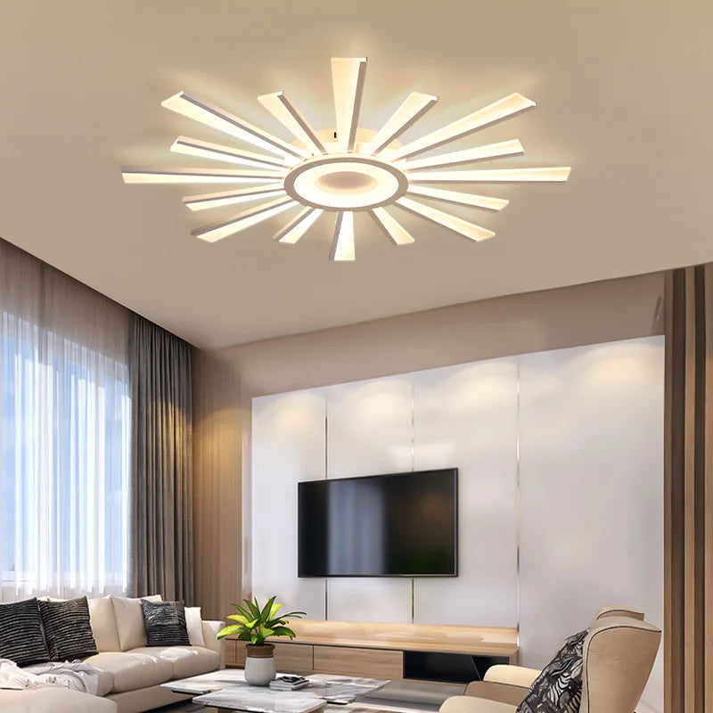 Nowoczesna lampa sufitowa LED SOLARA