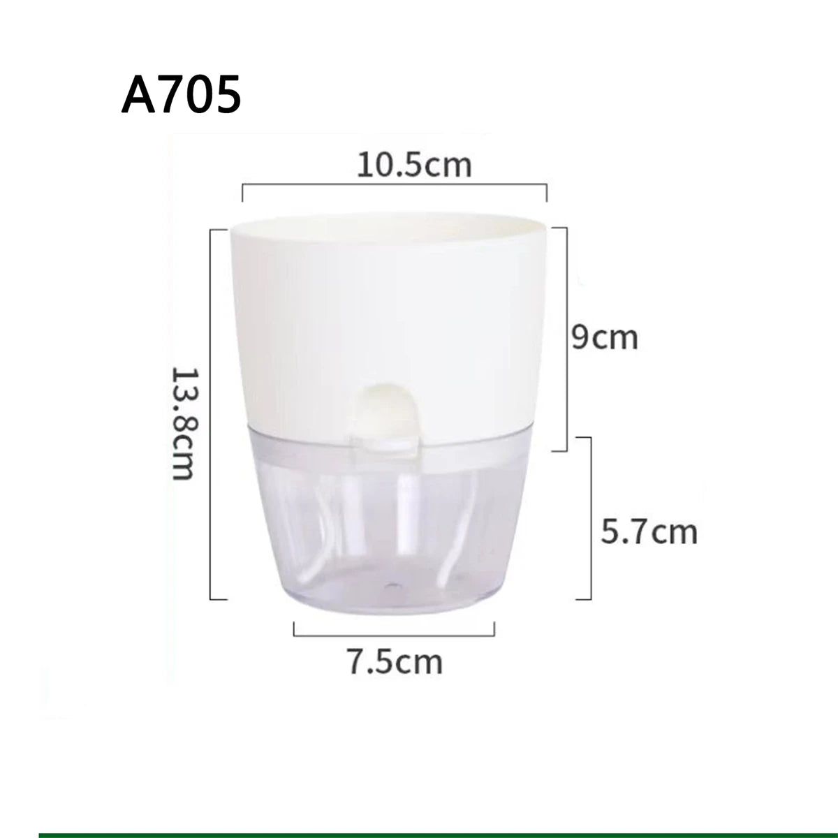 Doniczka samonawadniająca HYDROGROW – 2 poziomy